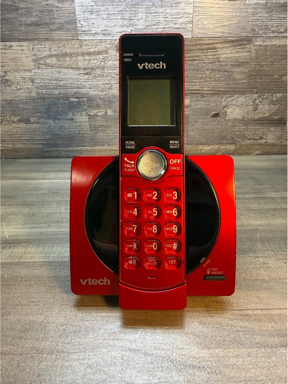 VTech CS6919-16 DECT 6.0 Red Cordless Phone Caller ID Speakerphone (Cp35/el1)
